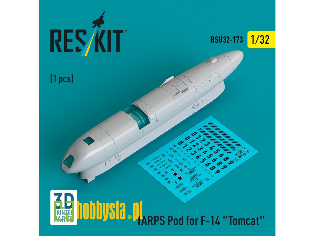 Tarps Pod For F-14 'tomcat' (1pc) (3d Printed) - image 1 Tarps Pod For F-14 'tomcat' (1pc) (3d Printed) - image 1