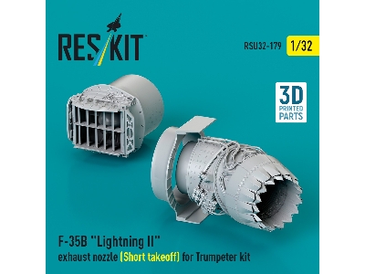 F-35b 'lightning Ii' Exhaust Nozzle (Short Takeoff) For Trumpeter Kit (3d Printed) - image 1