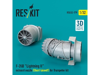 F-35b 'lightning Ii' Exhaust Nozzle (Short Takeoff) For Trumpeter Kit (3d Printed) - image 2