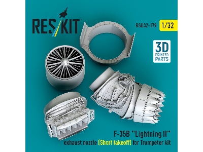 F-35b 'lightning Ii' Exhaust Nozzle (Short Takeoff) For Trumpeter Kit (3d Printed) - image 4