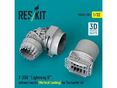 F-35b 'lightning Ii' Exhaust Nozzle (Vertical Landing) For Trumpeter Kit (3d Printed) - image 1