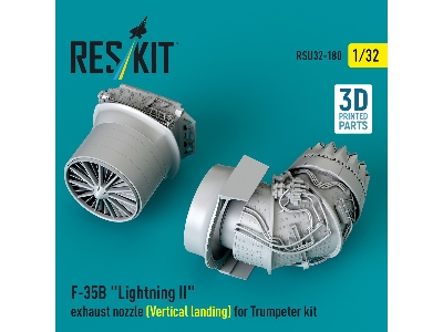 F-35b 'lightning Ii' Exhaust Nozzle (Vertical Landing) For Trumpeter Kit (3d Printed) - image 2