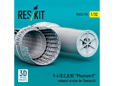 F-4 (B, C, D, N) 'phantom Ii' Exhaust Nozzles Gor Tamiya Kit (3d Printed) - image 1