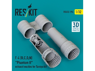 F-4 (B, C, D, N) 'phantom Ii' Exhaust Nozzles Gor Tamiya Kit (3d Printed) - image 2