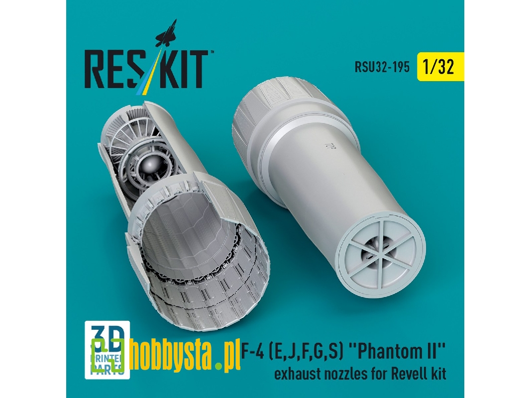 F-4 (E, J, F, G, S) 'phantom Ii' Exhaust Nozzles For Revell Kit (3d Printed) - image 1 F-4 (E, J, F, G, S) 'phantom Ii' Exhaust Nozzles For Revell Kit (3d Printed) - image 1