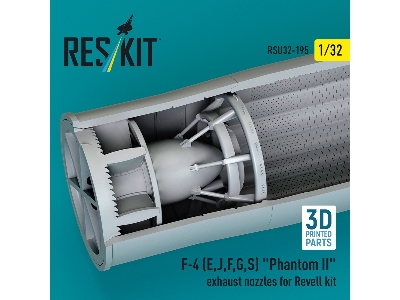 F-4 (E, J, F, G, S) 'phantom Ii' Exhaust Nozzles For Revell Kit (3d Printed) - image 3