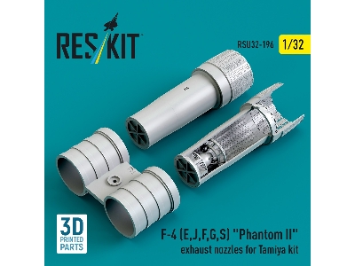 F-4 (E, J, F, G, S) 'phantom Ii' Exhaust Nozzles For Tamiya Kit (3d Printed) - image 3
