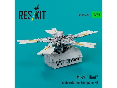 Mi-24 'hind' Main Rotor For Trumpeter Kit (3d Printed) - image 1
