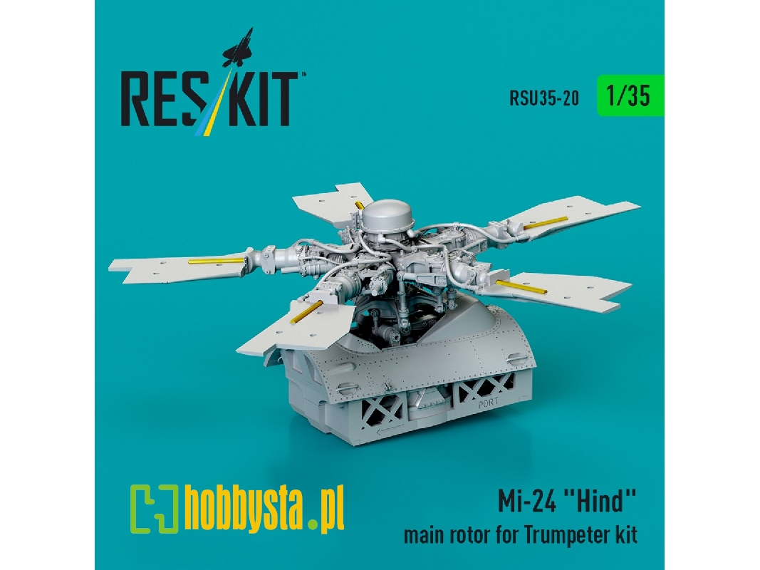 Mi-24 'hind' Main Rotor For Trumpeter Kit (3d Printed) - image 1 Mi-24 'hind' Main Rotor For Trumpeter Kit (3d Printed) - image 1
