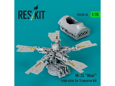 Mi-24 'hind' Main Rotor For Trumpeter Kit (3d Printed) - image 2