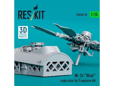 Mi-24 'hind' Main Rotor For Trumpeter Kit (3d Printed) - image 3