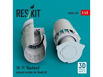 Sr-71 'blackbird' Exhaust Nozzles For Revell Kit (3d Printed) - image 1