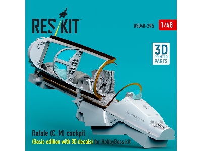 Rafale (C, M) Cockpit (Basic Edition With 3d Decals) For Hobbyboss Kit (3d Printed) - image 3