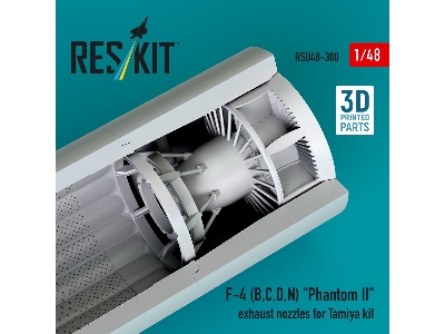 F-4 (B, C, D, N) 'phantom Ii' Exhaust Nozzles For Tamiya Kit (3d Printed) - image 1