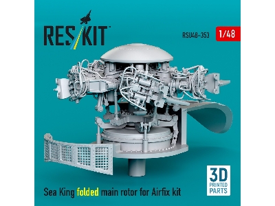 Sea King Folded Main Rotor For Airfix Kit (3d Printed) - image 2
