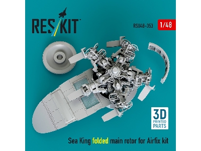 Sea King Folded Main Rotor For Airfix Kit (3d Printed) - image 3