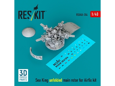 Sea King Unfolded Main Rotor For Airfix Kit (3d Printed) - image 1