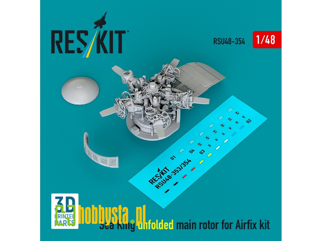 Sea King Unfolded Main Rotor For Airfix Kit (3d Printed) - image 1 Sea King Unfolded Main Rotor For Airfix Kit (3d Printed) - image 1