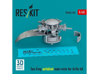 Sea King Unfolded Main Rotor For Airfix Kit (3d Printed) - image 2