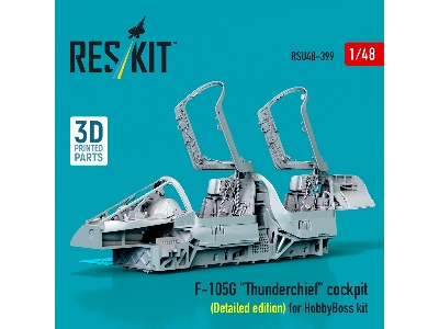F-105g 'thunderchief' Cockpit (Detailed Edition) For Hobbyboss Kit (3d Printed) - image 2