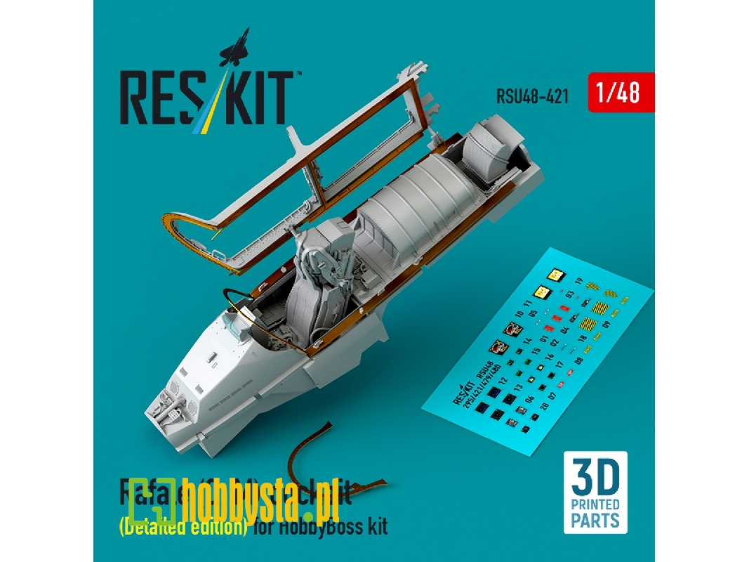 Rafale (C, M) Cockpit (Detailed Edition) For Hobbyboss Kit (3d Printed) - image 1 Rafale (C, M) Cockpit (Detailed Edition) For Hobbyboss Kit (3d Printed) - image 1