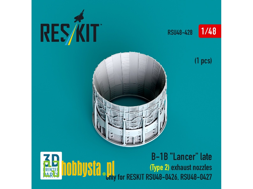 B-1b 'lancer' Exhaust Nozzle (Late - Type 2) (1pc) Only For Reskit Rsu48-0426, Rsu48-0427 (3d Printed) - image 1 B-1b 'lancer' Exhaust Nozzle (Late - Type 2) (1pc) Only For Reskit Rsu48-0426, Rsu48-0427 (3d Printed) - image 1
