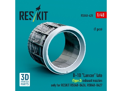 B-1b 'lancer' Exhaust Nozzle (Late - Type 2) (1pc) Only For Reskit Rsu48-0426, Rsu48-0427 (3d Printed) - image 3