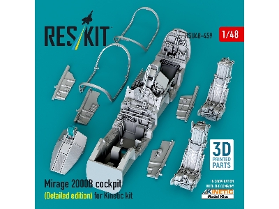 Mirage 2000b Cockpit (Detailed Edition) For Kinetic Kit (3d Printed) - image 1