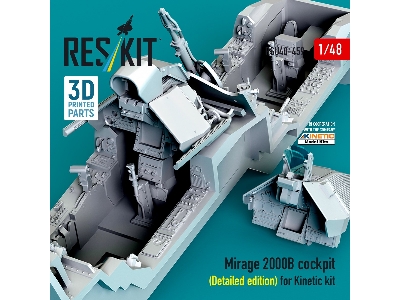 Mirage 2000b Cockpit (Detailed Edition) For Kinetic Kit (3d Printed) - image 2
