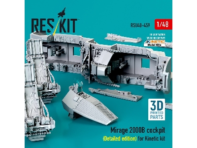 Mirage 2000b Cockpit (Detailed Edition) For Kinetic Kit (3d Printed) - image 3