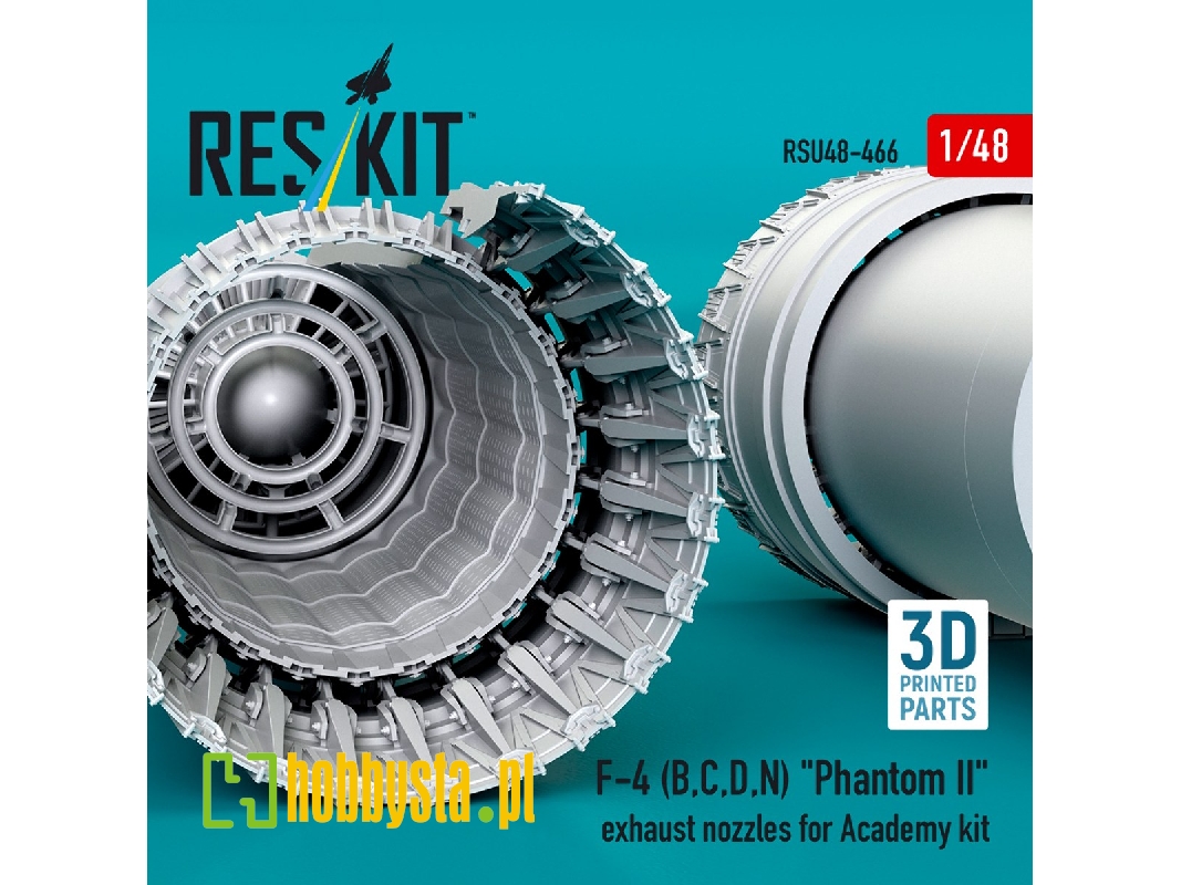 F-4 (B, C, D, N) 'phantom Ii' Exhaust Nozzles For Academy Kit (3d Printed) - image 1 F-4 (B, C, D, N) 'phantom Ii' Exhaust Nozzles For Academy Kit (3d Printed) - image 1