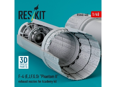 F-4 (E, J, F, G, S) 'phantom Ii' Exhaust Nozzles For Academy Kit (3d Printed) - image 3