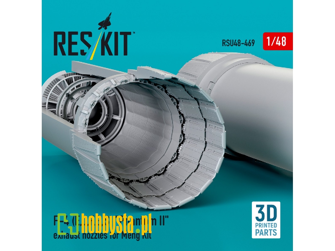 F-4 (E, J, F, G, S) 'phantom Ii' Exhaust Nozzles For Meng Kit (3d Printed) - image 1 F-4 (E, J, F, G, S) 'phantom Ii' Exhaust Nozzles For Meng Kit (3d Printed) - image 1