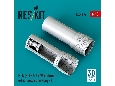 F-4 (E, J, F, G, S) 'phantom Ii' Exhaust Nozzles For Meng Kit (3d Printed) - image 2