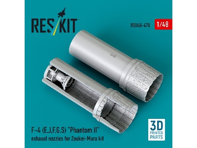 F-4 (E, J, F, G, S) 'phantom Ii' Exhaust Nozzles For Zoukei-mura Kit (3d Printed) - image 1