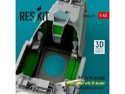 Rafale M Cockpit (Basic Edition With 3d Decals) For Revell/Academy Kit (3d Printed) - image 4