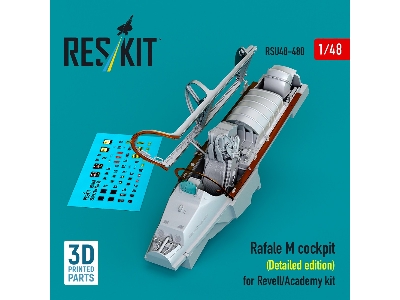 Rafale M Cockpit (Detailed Edition) For Revell/Academy Kit (3d Printed) - image 1