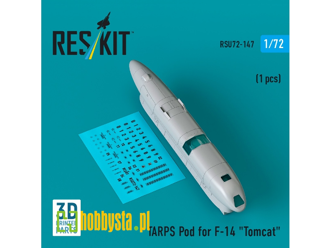 Tarps Pod For F-14 'tomcat' (1pc) (3d Printed) - image 1 Tarps Pod For F-14 'tomcat' (1pc) (3d Printed) - image 1