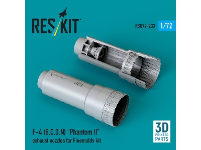 F-4 (B, C, D, N) 'phantom Ii' Exhaust Nozzles For Finemolds Kit (3d Printed) - image 1