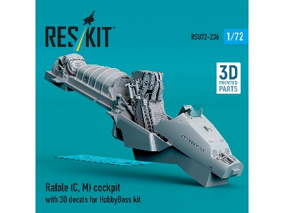 Rafale (C, M) Cockpit With 3d Decals For Hobbyboss Kit (3d Printed) - image 2