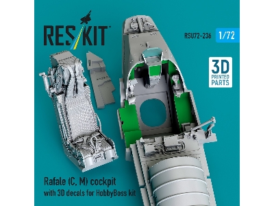 Rafale (C, M) Cockpit With 3d Decals For Hobbyboss Kit (3d Printed) - image 3