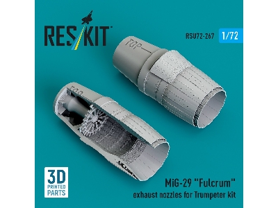 Mig-29 'fulcrum' Exhaust Nozzles For Trumpeter Kit (3d Printed) - image 2