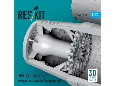 Mig-29 'fulcrum' Exhaust Nozzles For Trumpeter Kit (3d Printed) - image 3
