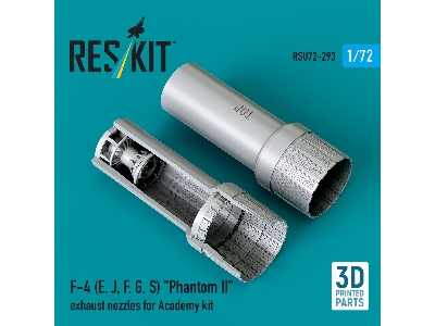 F-4 (E, J, F, G, S) 'phantom Ii' Exhaust Nozzles For Academy Kit (3d Printed) - image 1
