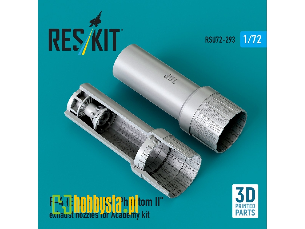 F-4 (E, J, F, G, S) 'phantom Ii' Exhaust Nozzles For Academy Kit (3d Printed) - image 1 F-4 (E, J, F, G, S) 'phantom Ii' Exhaust Nozzles For Academy Kit (3d Printed) - image 1