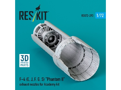F-4 (E, J, F, G, S) 'phantom Ii' Exhaust Nozzles For Academy Kit (3d Printed) - image 2