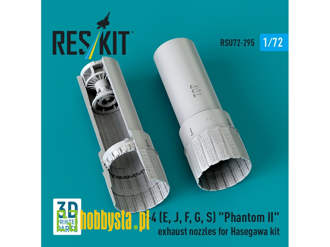 F-4 (E, J, F, G, S) 'phantom Ii' Exhaust Nozzles For Hasegawa Kit (3d Printed) - image 1 F-4 (E, J, F, G, S) 'phantom Ii' Exhaust Nozzles For Hasegawa Kit (3d Printed) - image 1