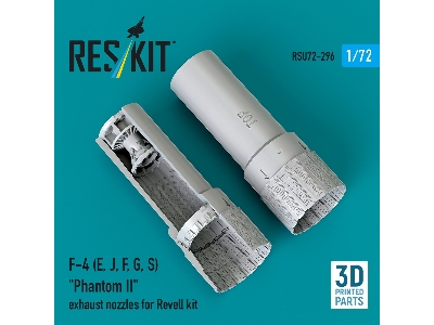 F-4 (E, J, F, G, S) 'phantom Ii' Exhaust Nozzles For Revell Kit (3d Printed) - image 1