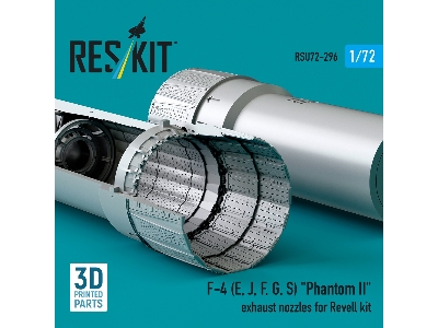 F-4 (E, J, F, G, S) 'phantom Ii' Exhaust Nozzles For Revell Kit (3d Printed) - image 2