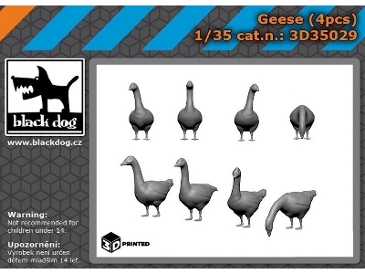 Geese (4 Pcs / 3d-printed) - image 1